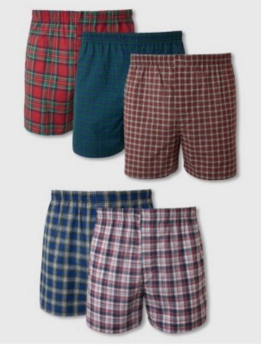 Hanes Men's Plaid Boxer Shorts - 4 Pk